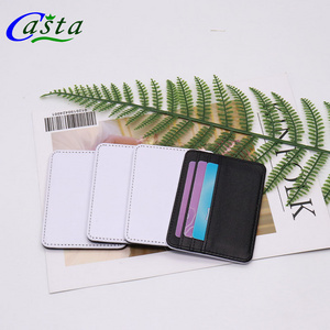 High Quality Custom Women Mens Business Wallet OEM Wholesale Sublimation Blank Leather Card Holder