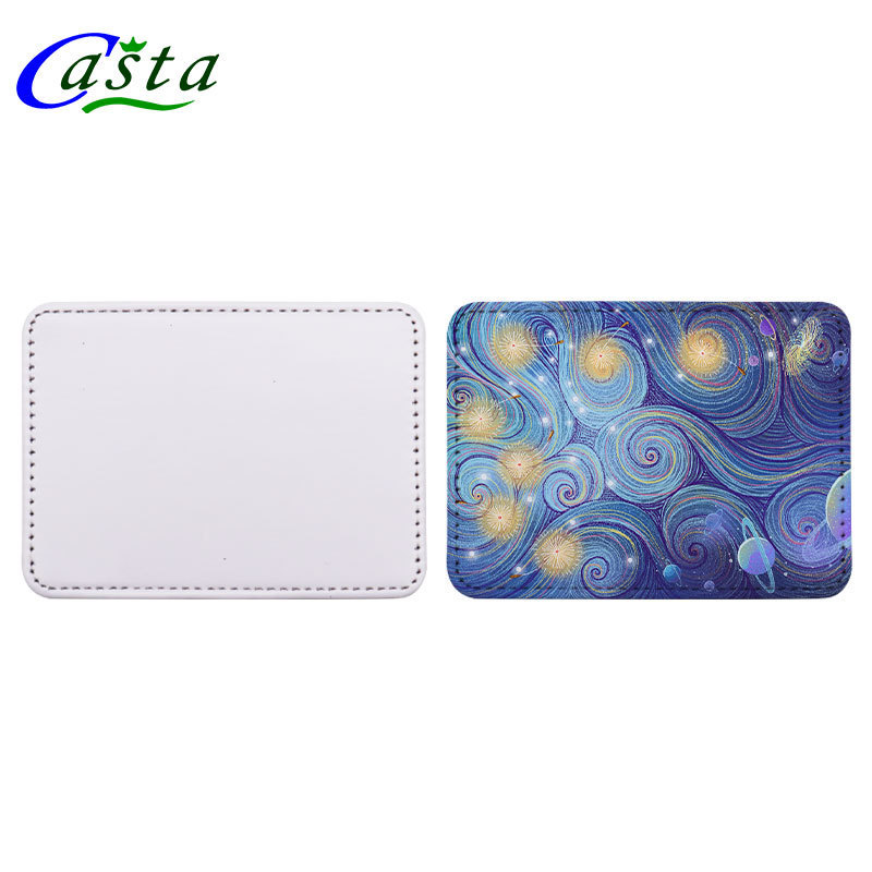 High Quality Custom Women Mens Business Wallet OEM Wholesale Sublimation Blank Leather Card Holder