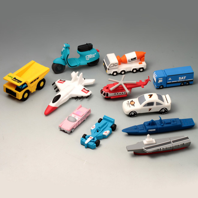 Custom usb 2.0 3.0 flash drive soft PVC 3D cartoon car truck animal wristband usb flash memory stick