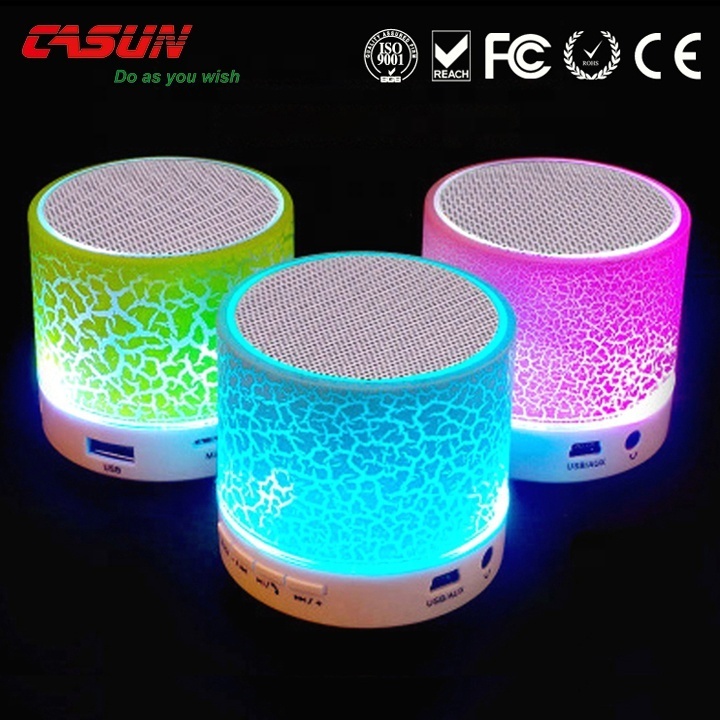 CASUN mini outdoor bt speaker led cube light bluetooth speaker