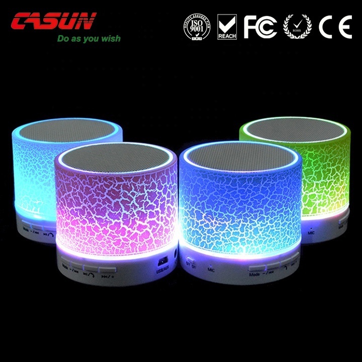 CASUN mini outdoor bt speaker led cube light bluetooth speaker