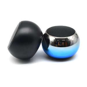 Hot Selling Professional Bass Metal Mini Portable Round Mobile Music Subwoofer Bocinas Bluetooth Speaker Wireless With FM Radio