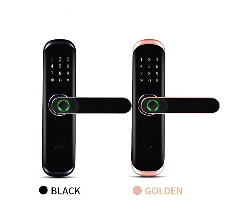 2021 Latest Version Smart Tuya APP Security Wifi Fingerprint Door Lock Home Outdoor Gate Biometric Smart Fingerprint Door Lock