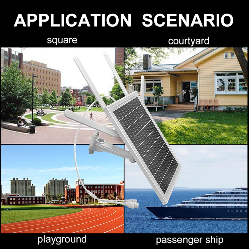 Solar Panel 4G WiFi Router with Battery professional for WiFi security Cameras for Outdoor wireless Router 4G SIM Card