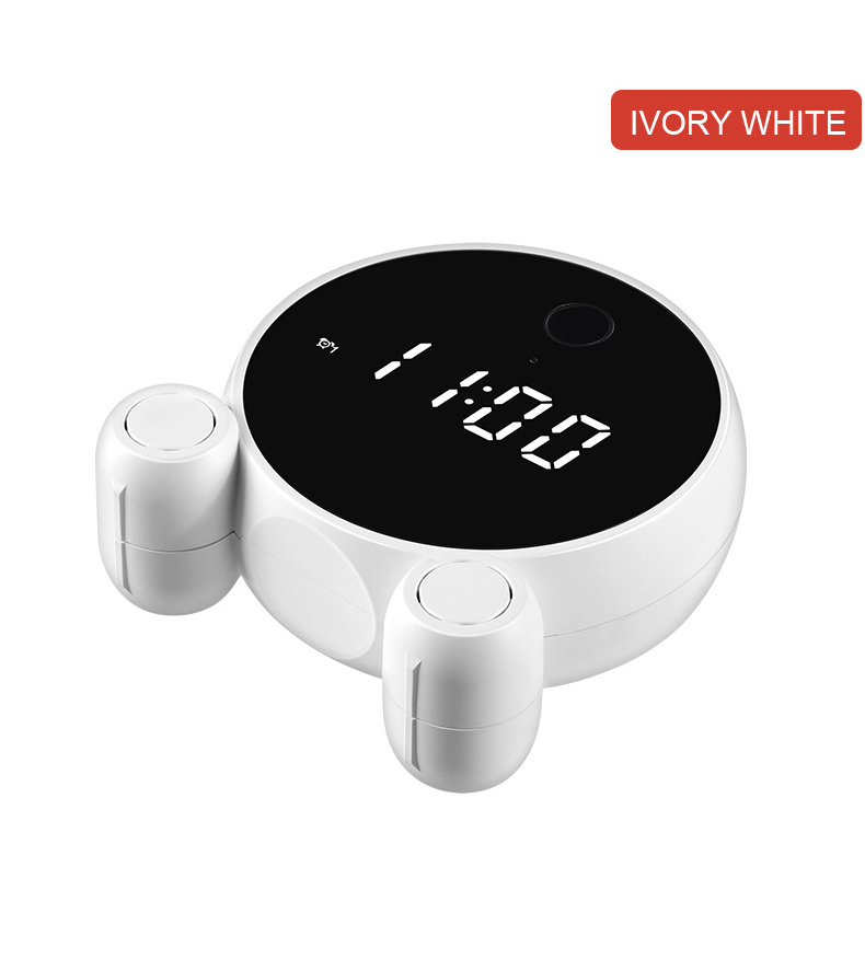 TUYA 1080P Hd Time Display Clock Wifi Camera Ip Security Night Vision Motion Detection Micro Clock Camera