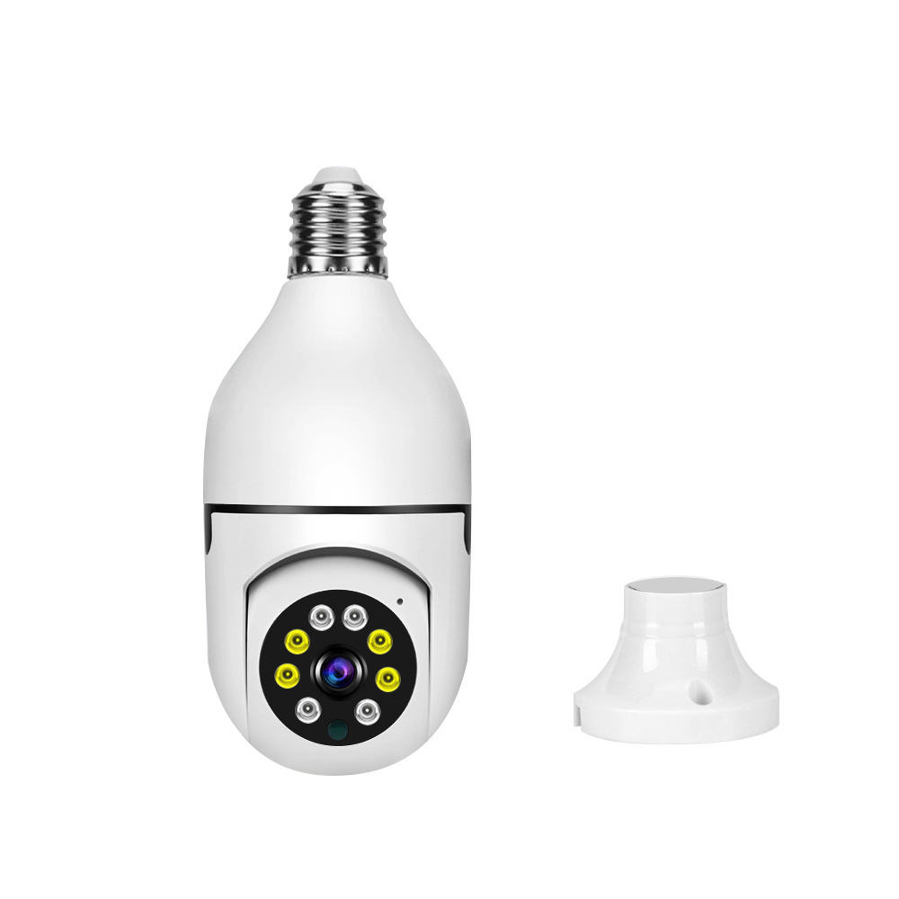 The E27 Home Light Bulb Camera WiFi Wireless Security Camera 360 Degree Pan/Tilt View Night Vision Surveillance Cam