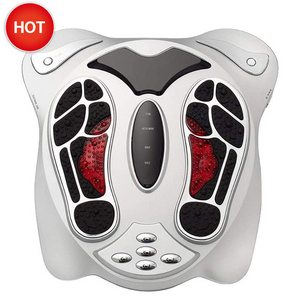 Electric Pulse Reflexology Foot Massager Machine Muscle Stimulator Circulation Shiatsu Massage Infrared Tens EMS Foot Massager