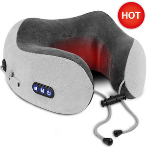 Custom Wholesale Factory Price Neck Pain Rest Support Cushion Memory Foam U Shaped Massager Car Seat Travel Massage Neck Pillow