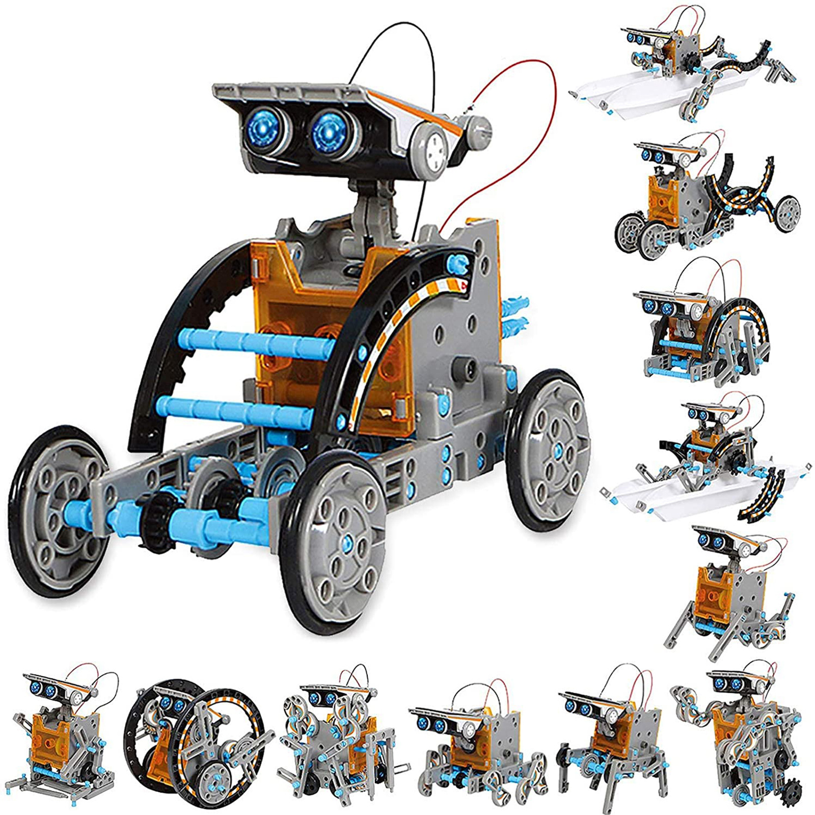 12 In1 STEM Educational Toys Solar Robot Blocks Develop Science Kits Technology Learning Scientific Toy For Children Gift