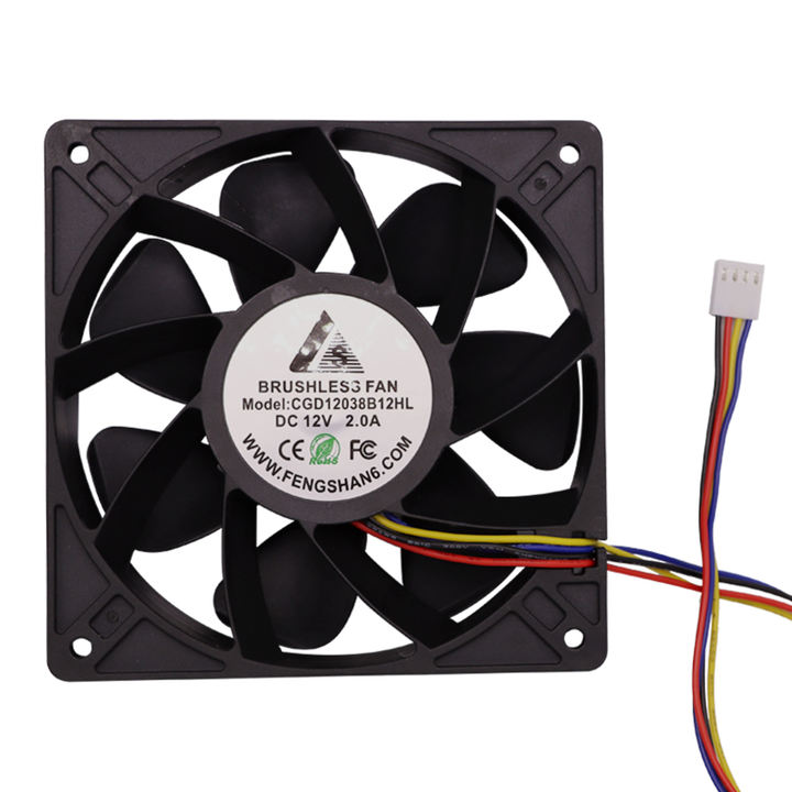 120mm 12V 24V Computer Fan 4 Pin 4 Wire Square PWM DC Brushless Computer Cooler Case Fan