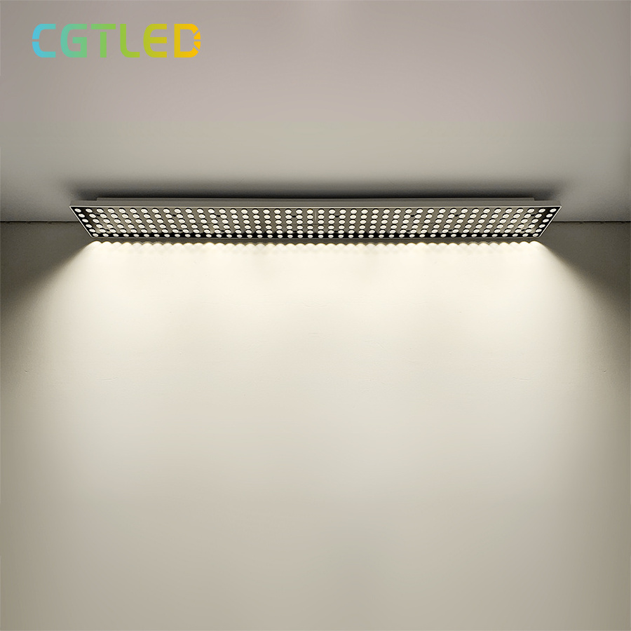 High-end UGR13 CCT Selectable Flicker Free  Shop Light Firxture 36W 42W LED Linear Ceiling Light