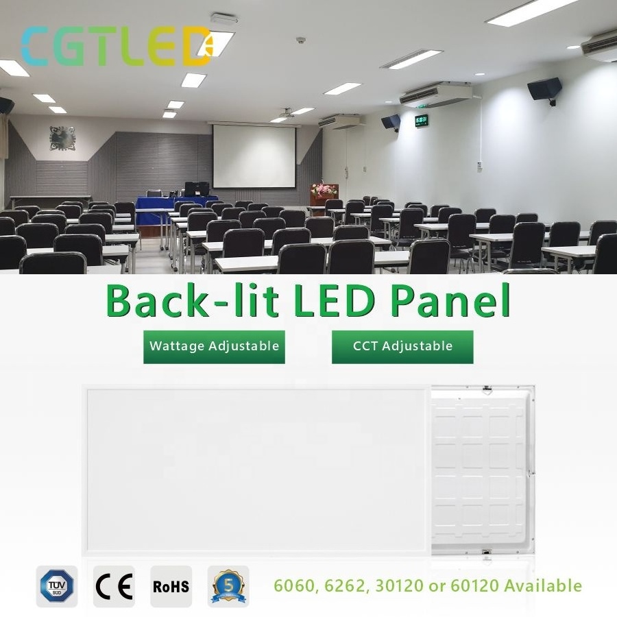 Shenzhen Factory Back-lit Led Flat Panel 595x595 295x1195 595x1195 Low UGR21 UGR19 UGR16 Led Panel Light