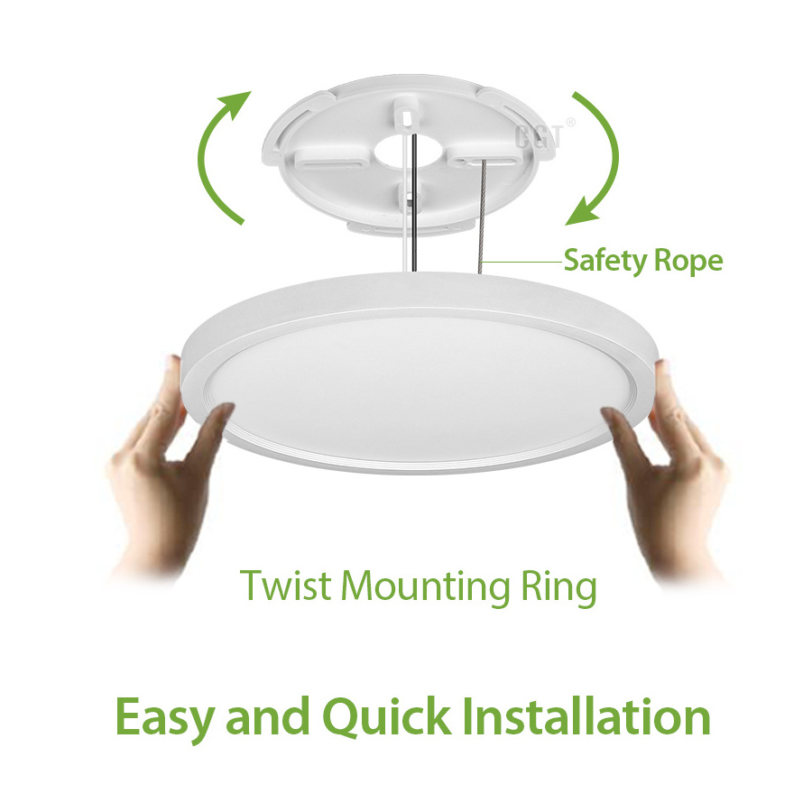 Moon Series Round CCT Selectable Flush Mount Panel Led Ceiling Light