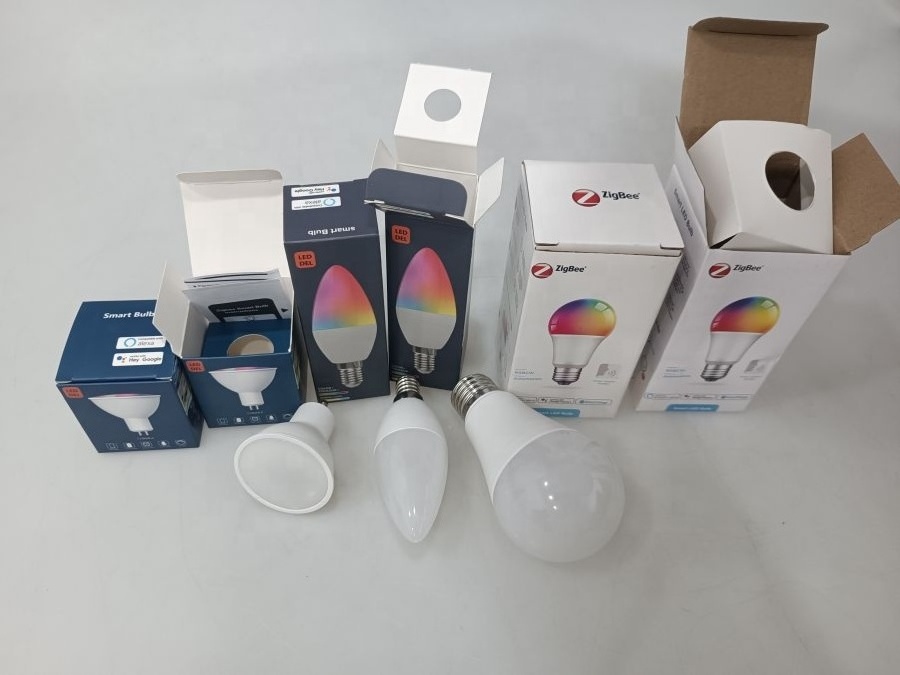 Smart Wireless RGB Multicolor Dimmable Wifi App Control E26 E27 Smart Led Bulb Compatible with Alexa Google Home