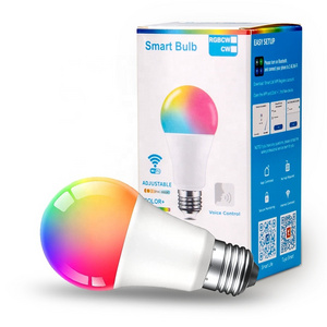 9W A19 E26 E27 Bulb Light Smart Home Decoration WIFI Music Voice Control LED Smart Bulb