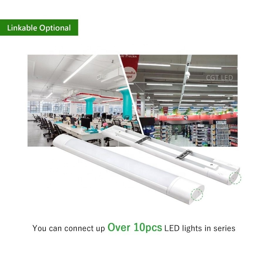 CE Rohs Shop Light Linkable Garage Light Fixture Wraparound 0.6m 1.2m 1.5m 1.8m LED Batten Light