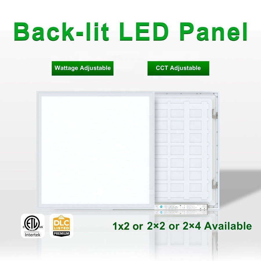 Commercial Light 130lm/w Surface Mounted Panel 1x4 2x2 2x4 30W 40W 50W 60W 3000K 4000K 5000K CCT Switchable Slim LED Panel Light