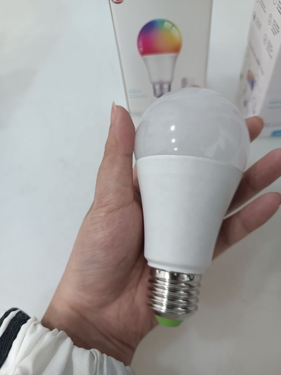 A19 Homekit ZigBee E26 E27 RGB Color Light Bulb Voice Control Adjustable Wireless 9W Led Smart Blub