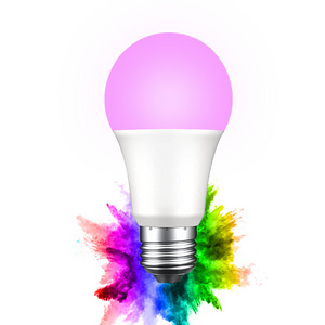 Muti-function RGB Adjustable Colorful High Brightness 850 Lumens LED Smart Bulb Light 9W Work with Alexa & Google Assistant