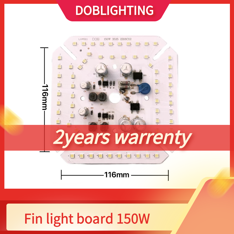 Hot Sale Aluminum Pcb Board 50W 80W  100W 150W High Power Lighting Led Lights Dob Source Board