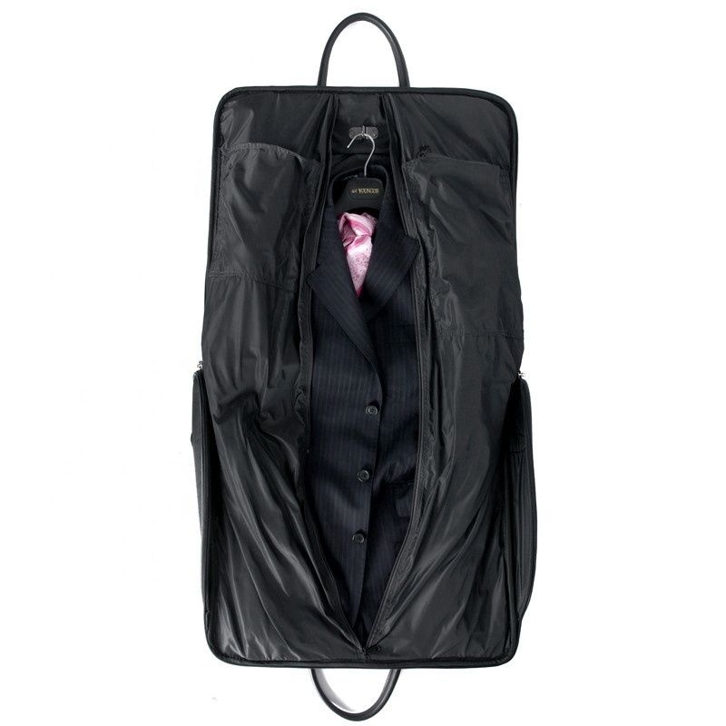 Wholesale Suit Covers Carrier Bag for Travel, Foldover Breathable Garment Bag with Handles and Gusset