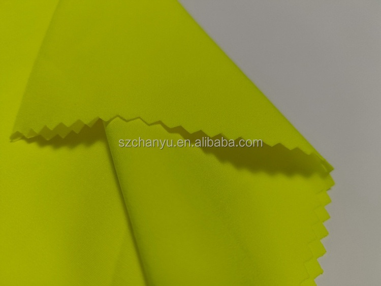 89% Polyester 11%spandex Woven Fabric  4 Way Spandex Poplin Fabric