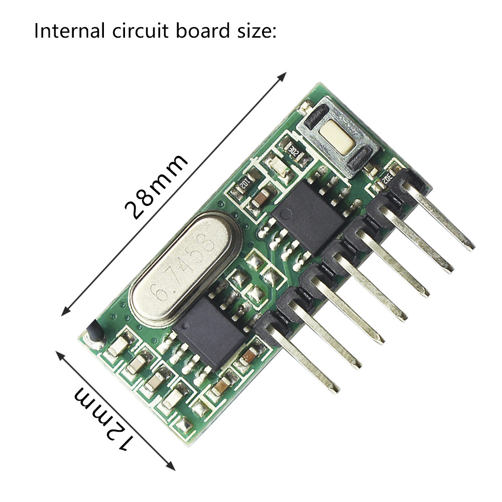 433Mhz Wireless Remote Control Switch 4CH RF Relay 1527 Encoding Learning Module For Light Receiver Diy Kit