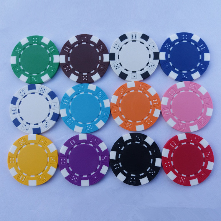 11.5G ABS  poker chipS without denominations or logo in the middle