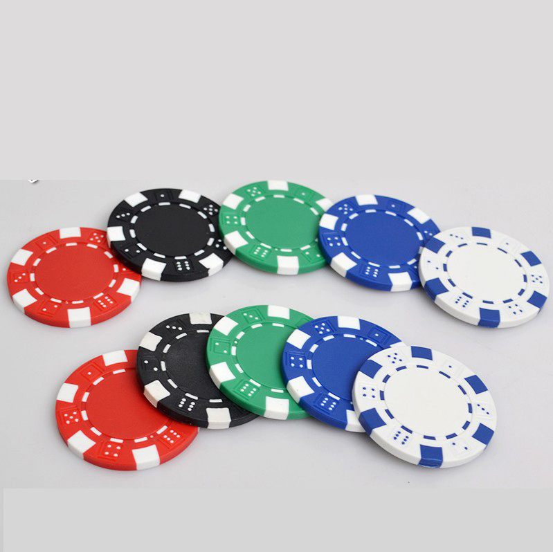 11.5G ABS  poker chipS without denominations or logo in the middle