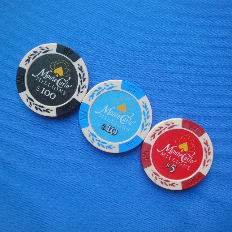 wholesale real monte carlo 14g clay poker chips   in stock