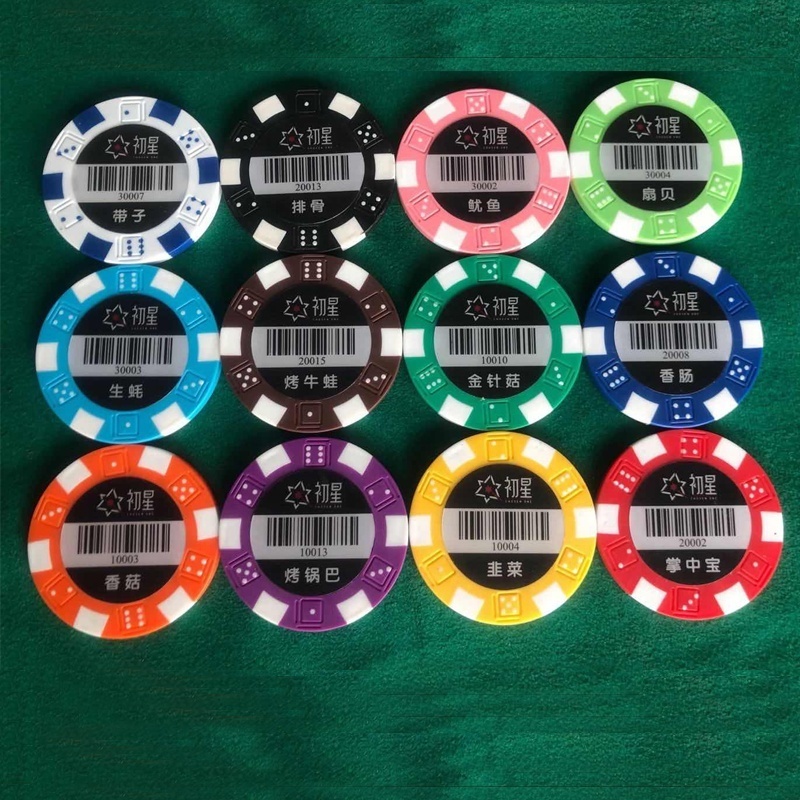 Classical Dice poker chips jetons with UV printing