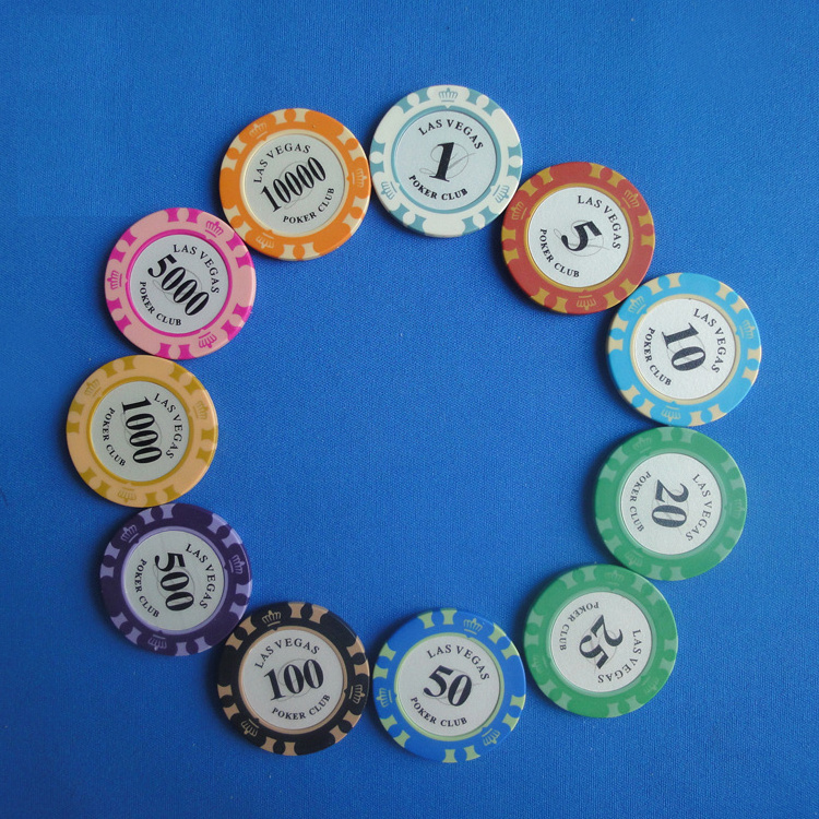 Las vegas stickers CLAY poker chips wholesale