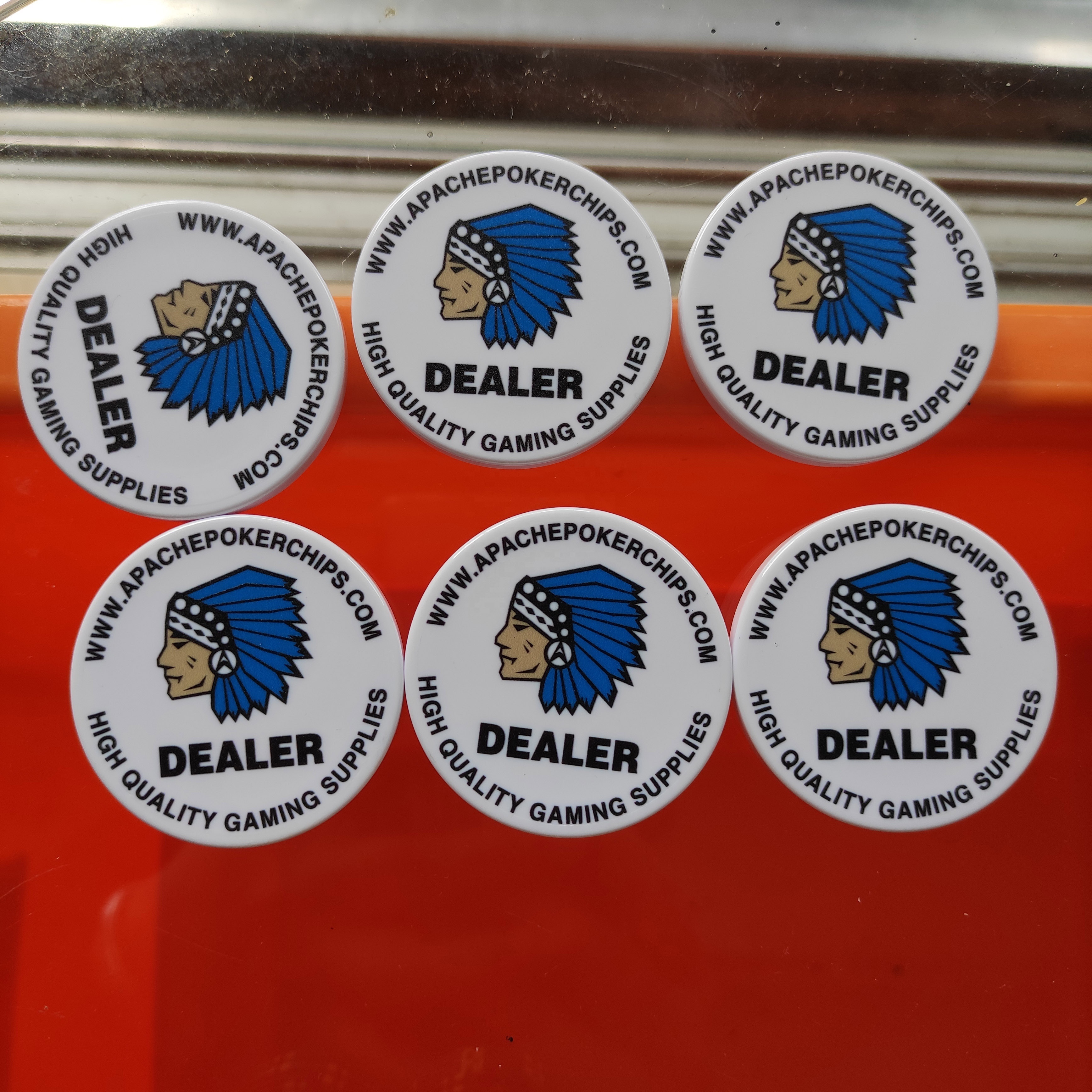 Custom 50mm plastic token digit print with your full color design