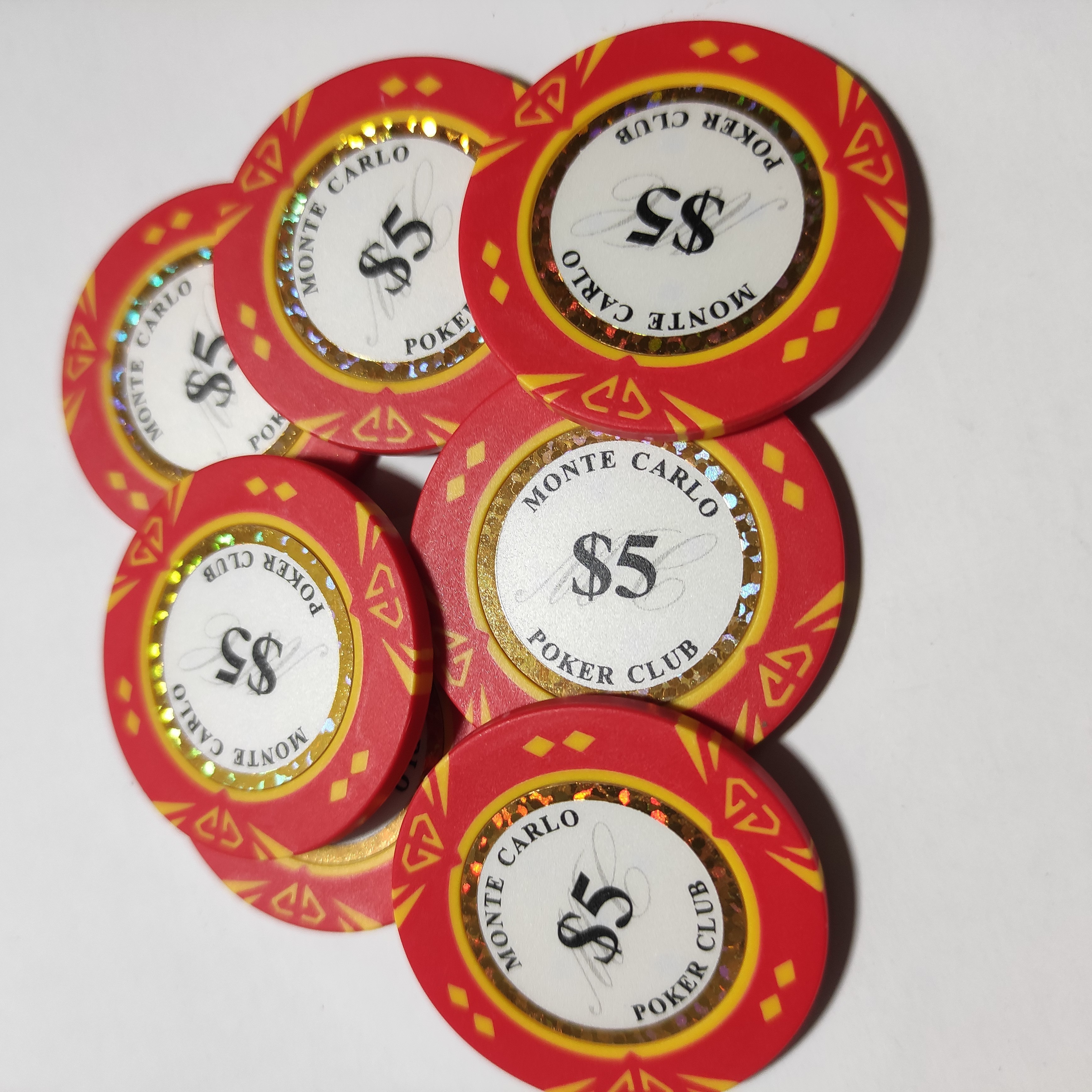 14  gram casino monte carlo jetons clay poker chips