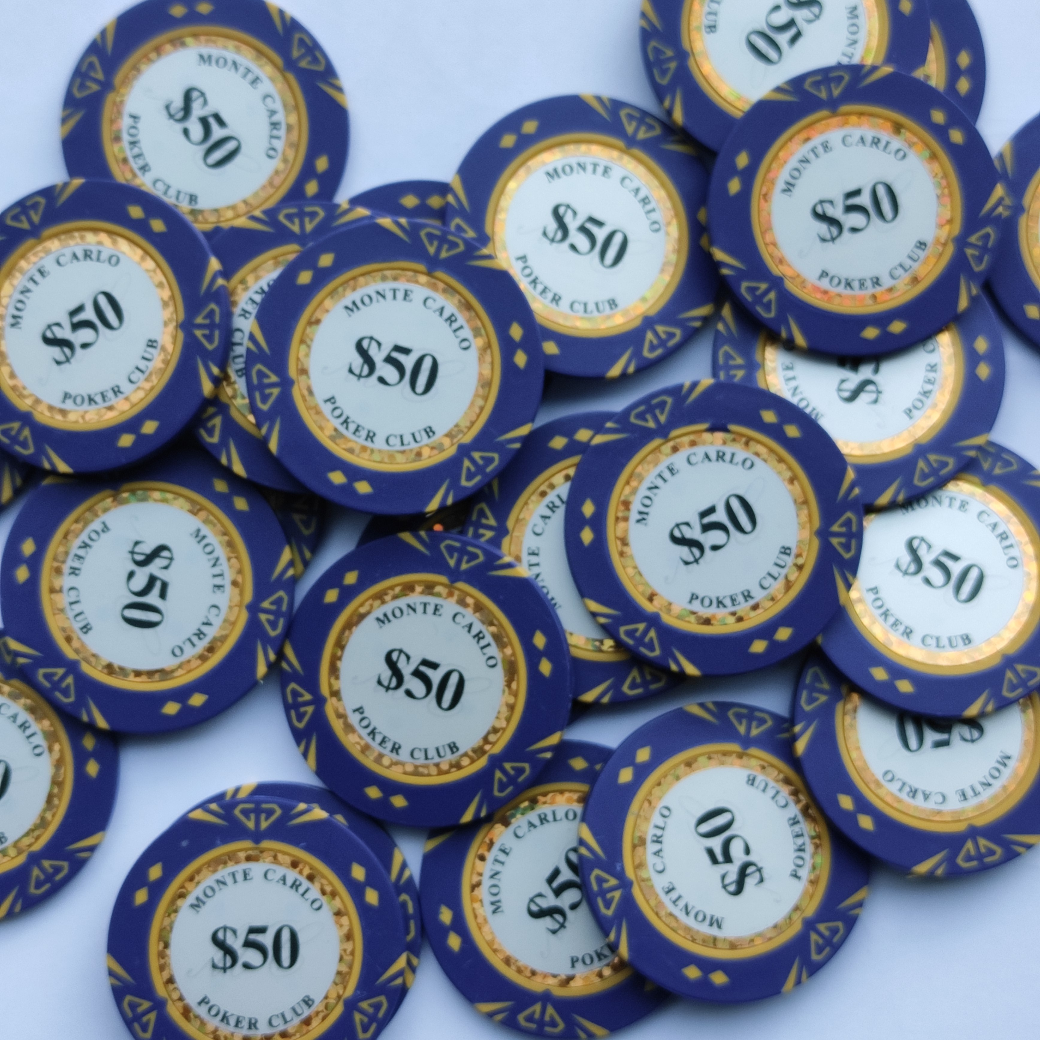 14  gram casino monte carlo jetons clay poker chips