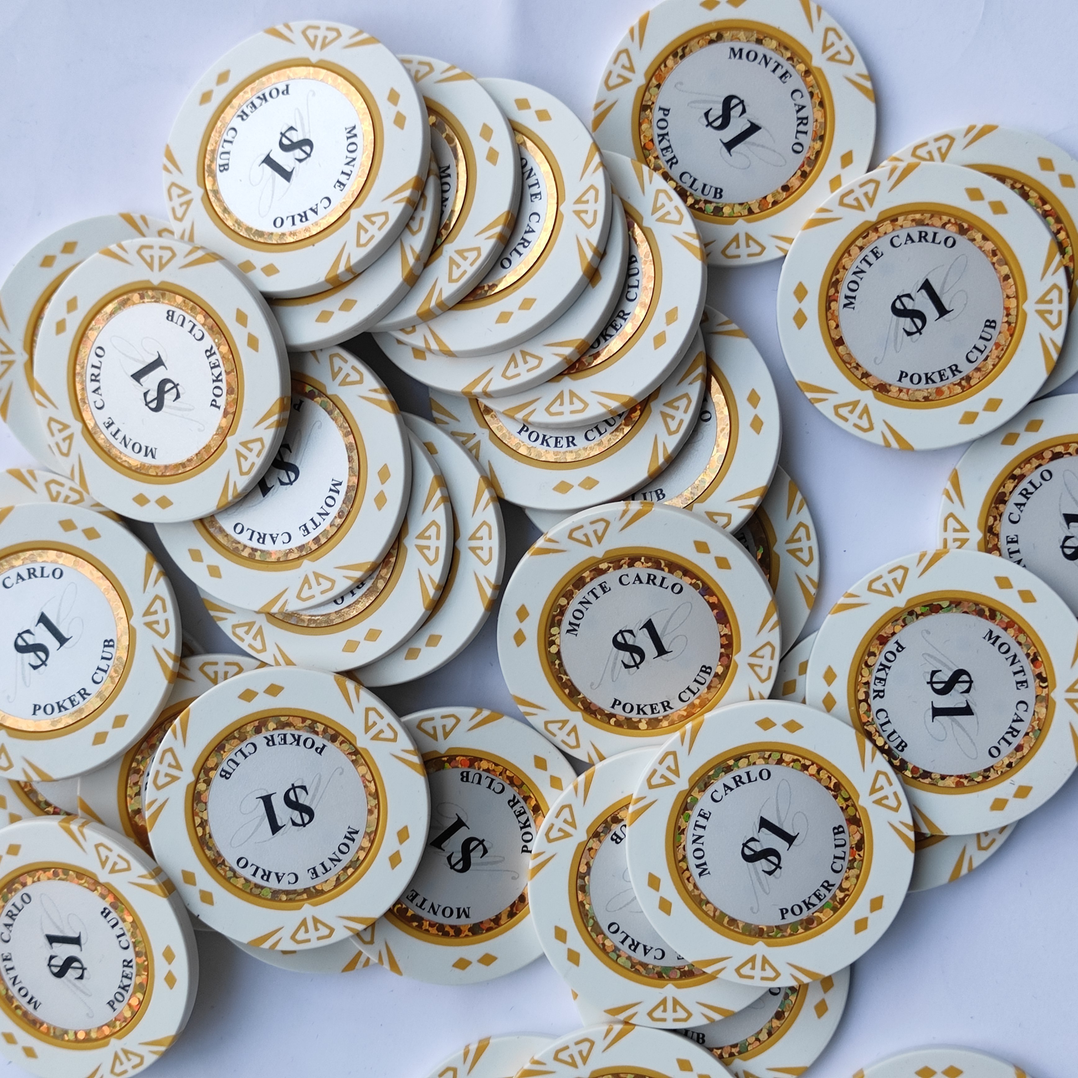 14  gram casino monte carlo jetons clay poker chips