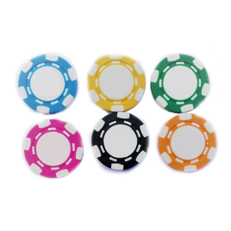 Blank Mini clay poker chip  2g SET