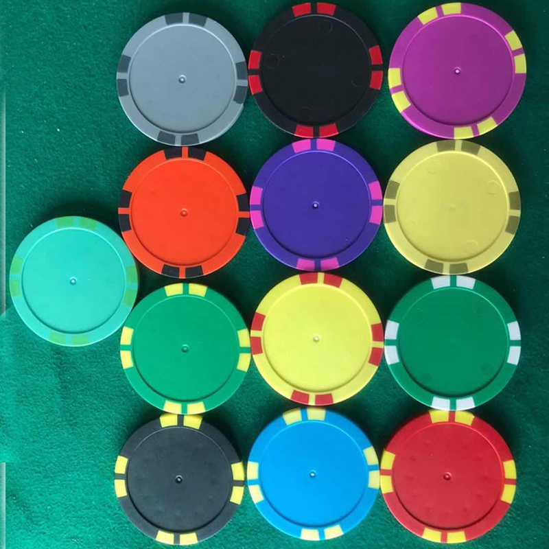 Wholesale 8 stripes  blank clay poker chips in stock