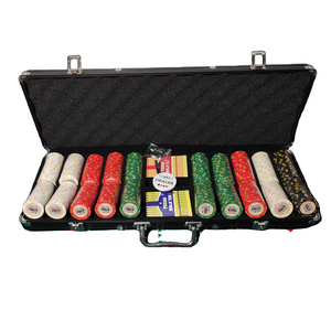 Poker set 500 with 14g  crown poker chips