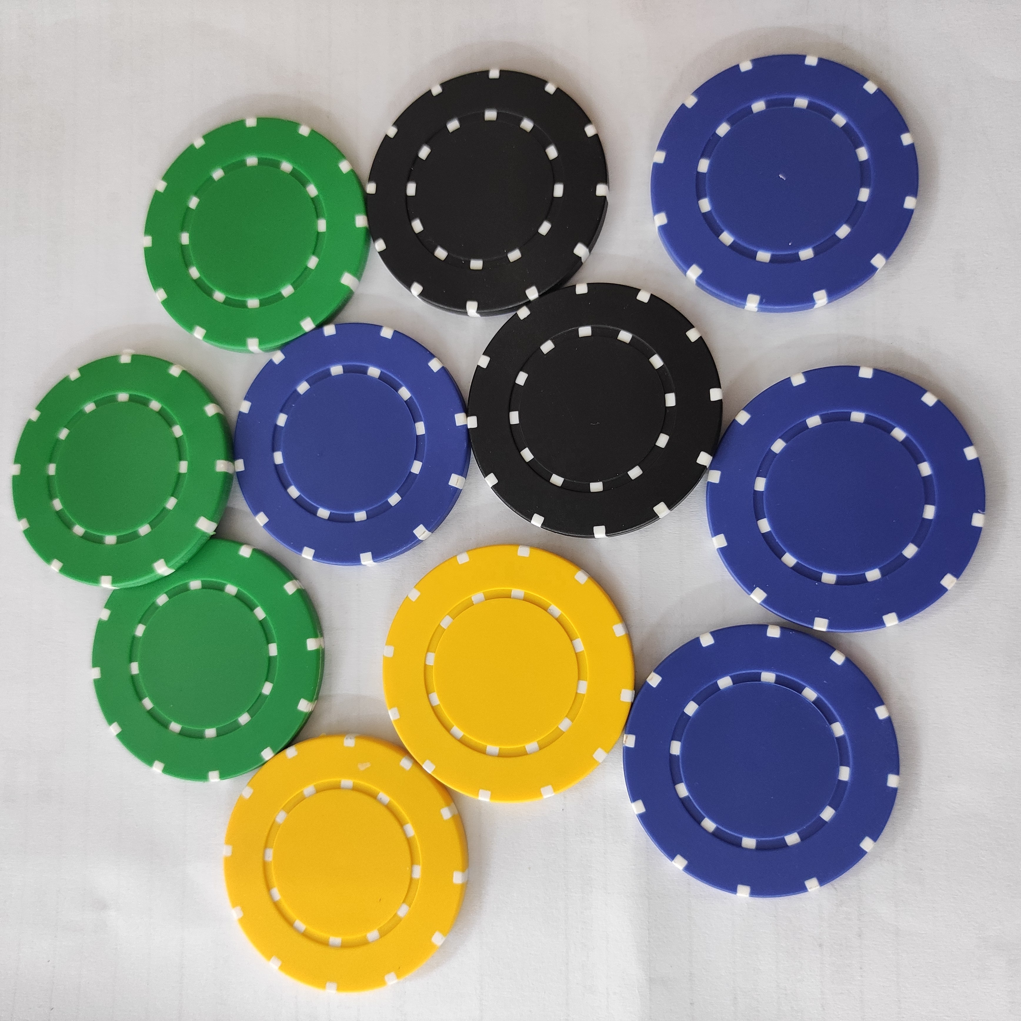 2020 New arrival PS Roulette  11.5G  poker chips with metal insert  wholesale