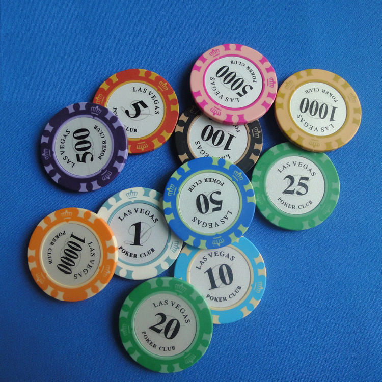 Las vegas stickers CLAY poker chips wholesale