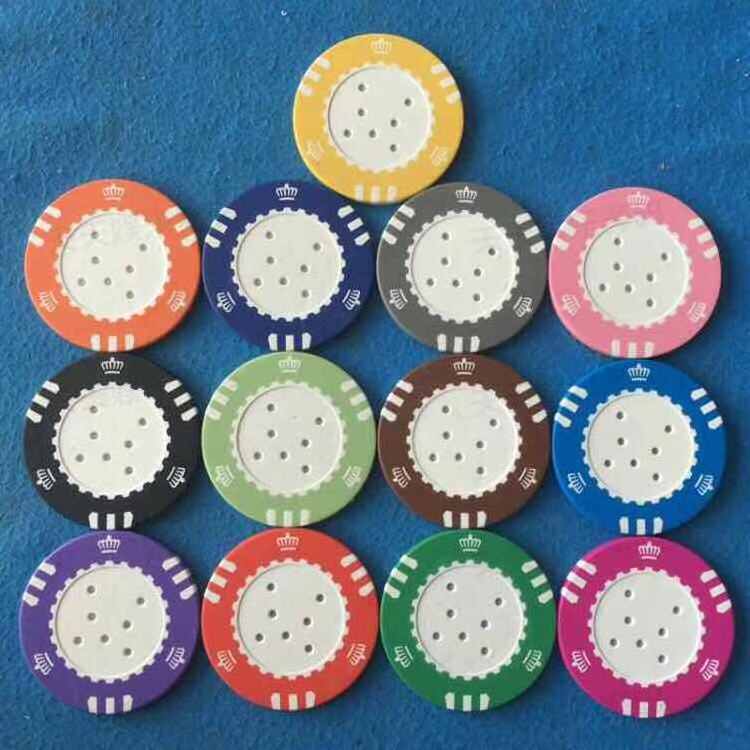 Wholesale 40mm two-tone  blank clay poker chips