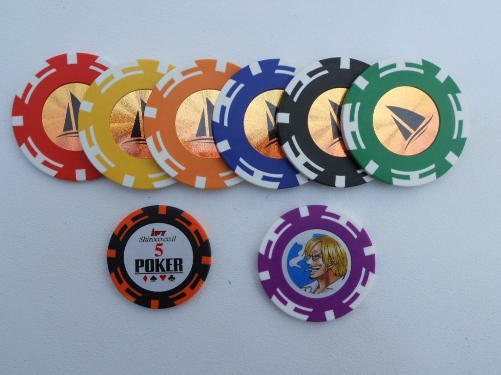 50MM  16G CLAY POKER CHIPs WITH STICKER INSERT &metal core insert