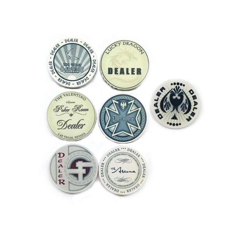 Factory price 52*5mm dealer poker button manufacturer for casino