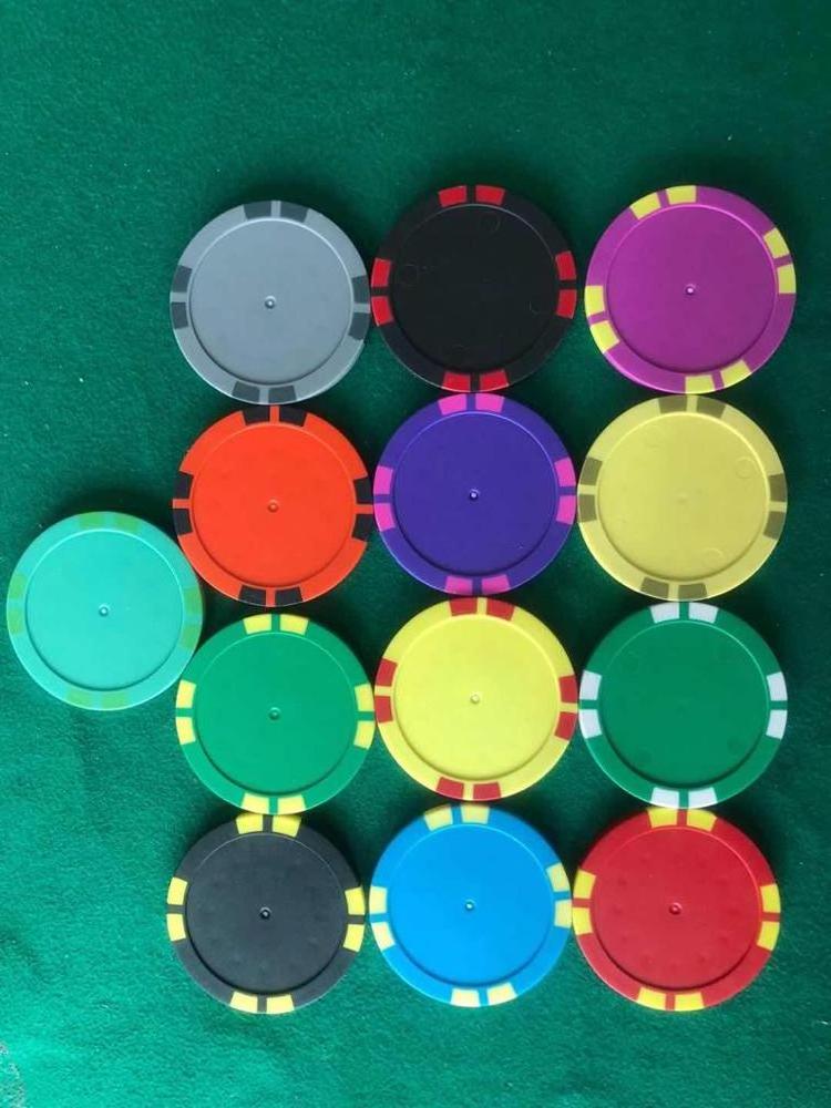 Wholesale 40mm two-tone  blank clay poker chips