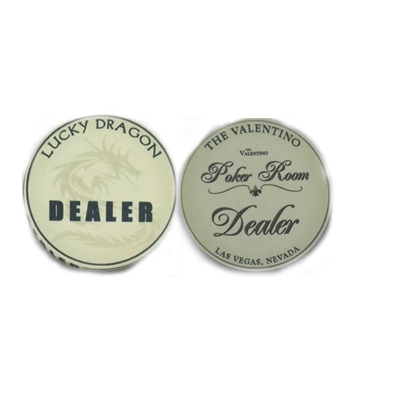 Factory price 52*5mm dealer poker button manufacturer for casino