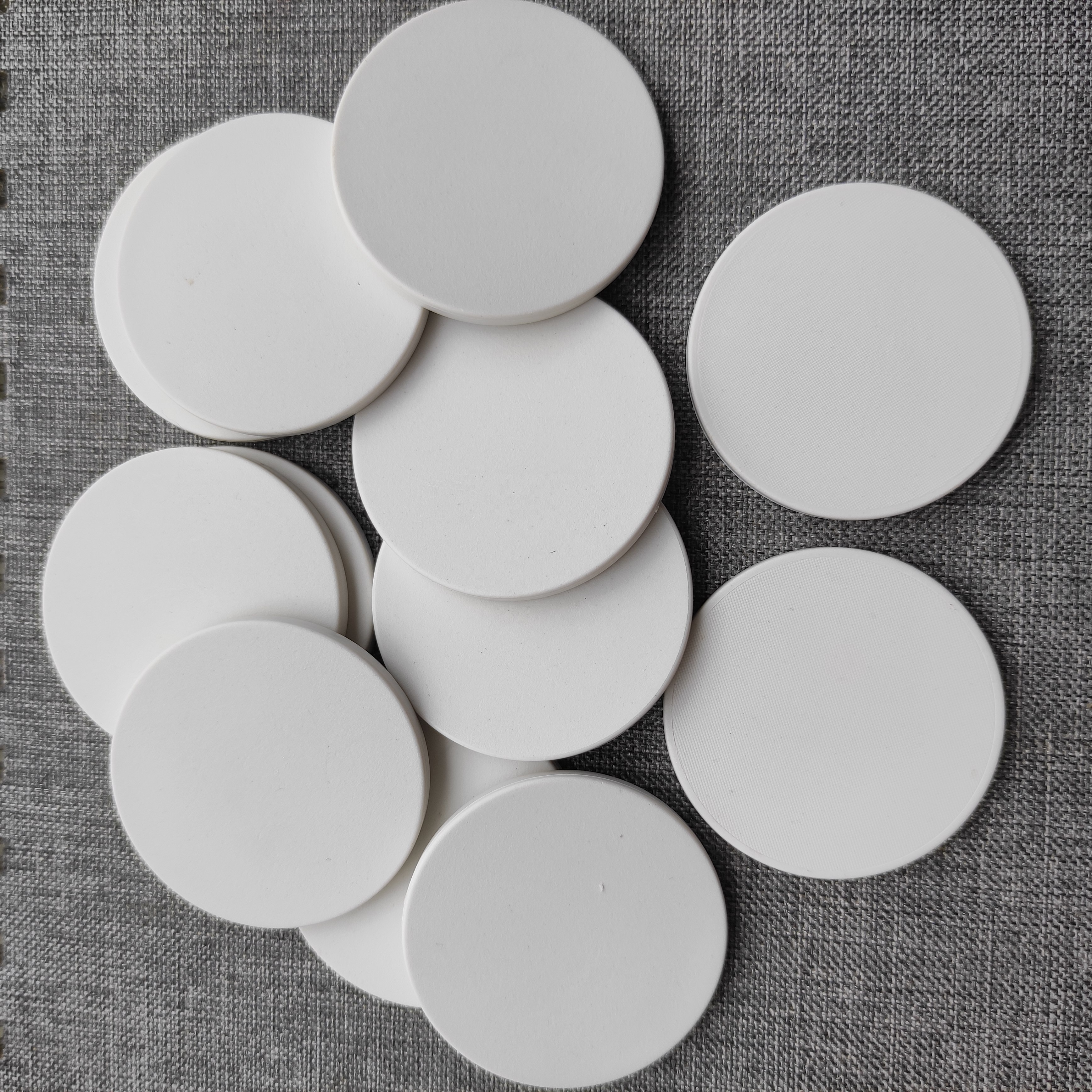 39mm 43MM  46MM 50MM  55MM  Poker chips 10g ceramic blank for heat transfer printing or heat   sublimation