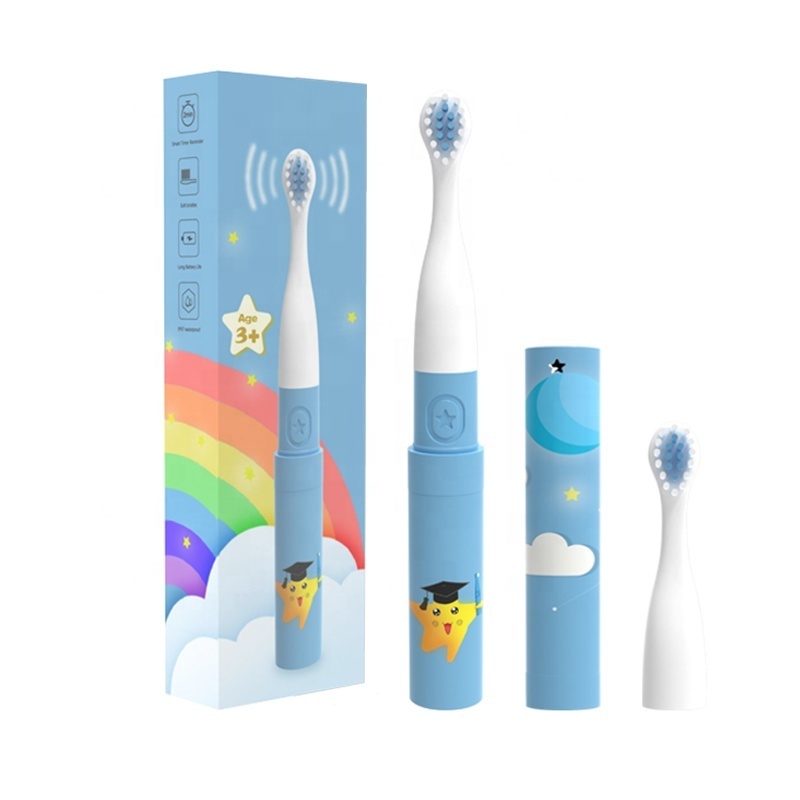 Children Mini IPX7 Waterproof Electric Toothbrush Cartoon Cute Teeth Cleaning Sonic Electric Toothbrush for Kids