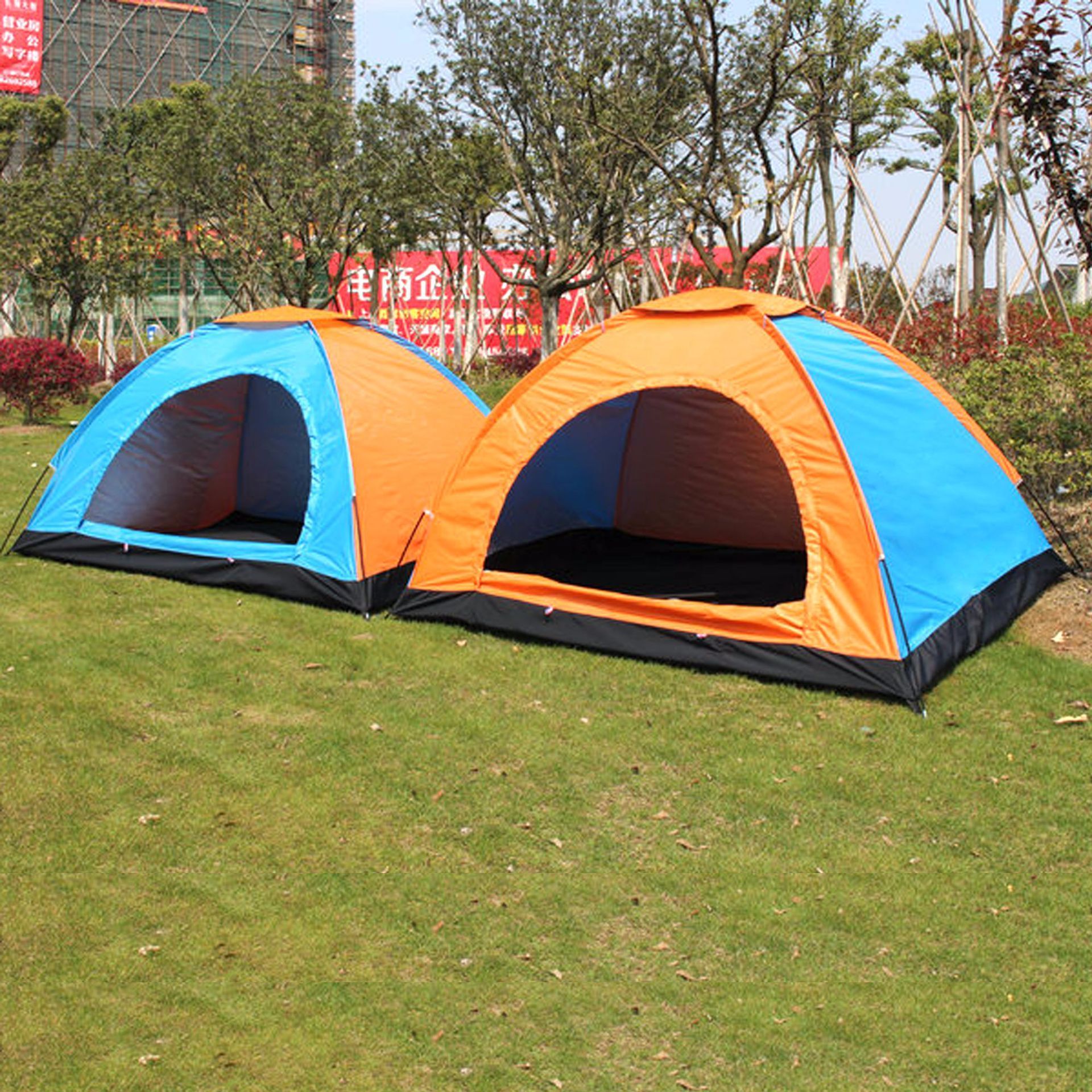 Outdoor Tent 2-3 Persons Full-automatic Double Beach Camping Simple Multi-person Rainproof Camping Tent