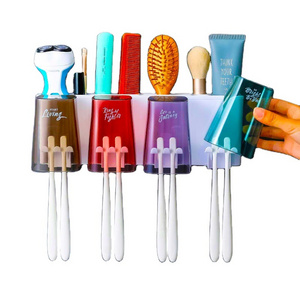 adhesive toothbrush holder cute accessories toothbrush holder wall mounted funny pen clear toilet toothbrush razor holder